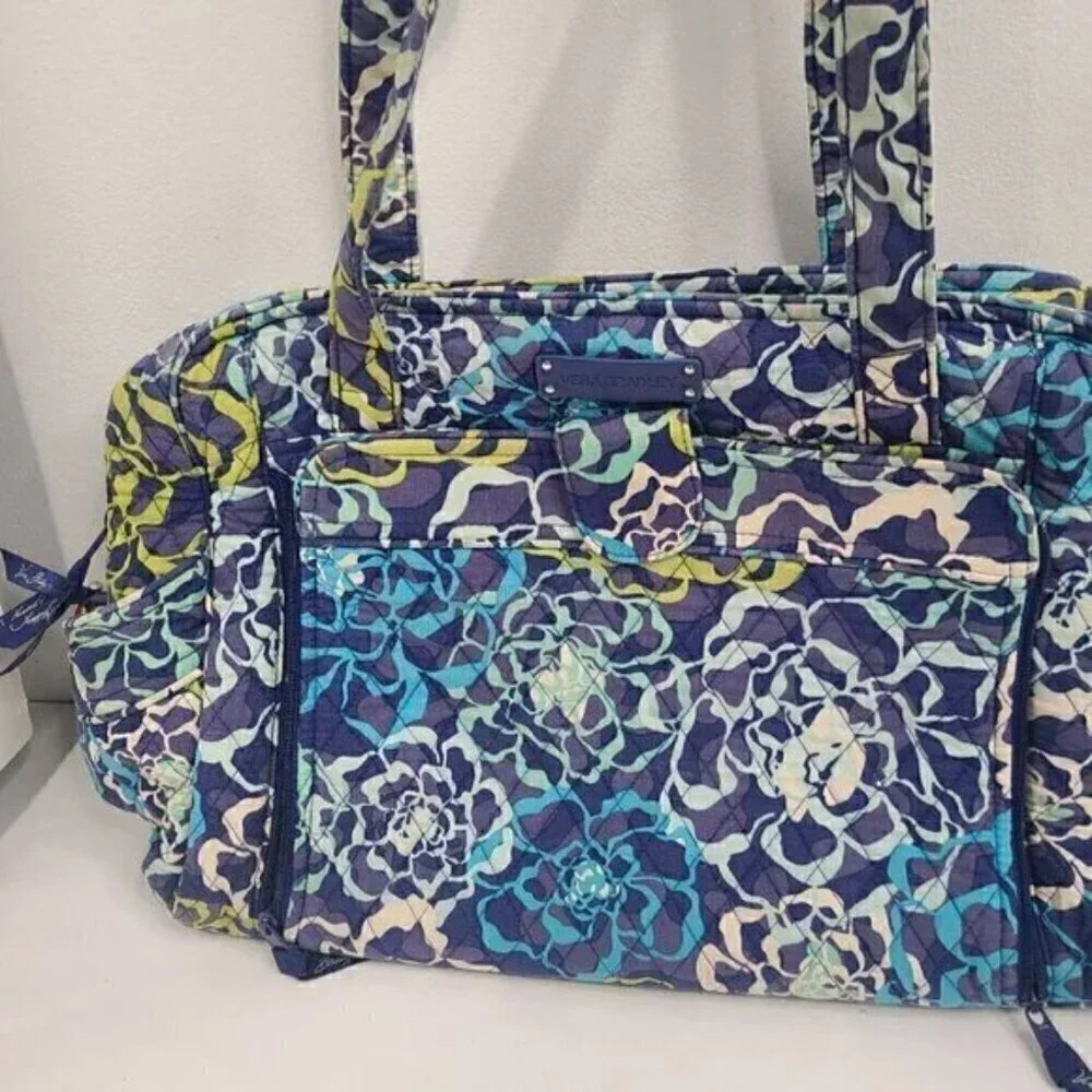 Vera Bradley Large Blue Paisley Baby Diaper Bag